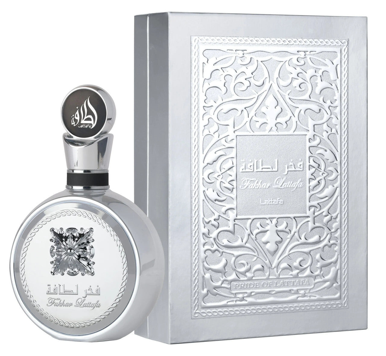 Lattafa Fakhar Platin – Aromatic Woody Fragrance for Men | 3.4 oz EDP