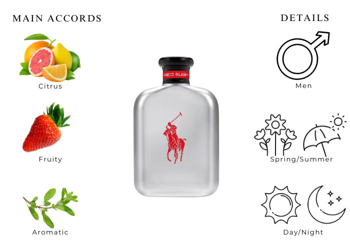 Polo Red Rush by Ralph Lauren Eau De Toilette Spray 6.7 oz (Men)