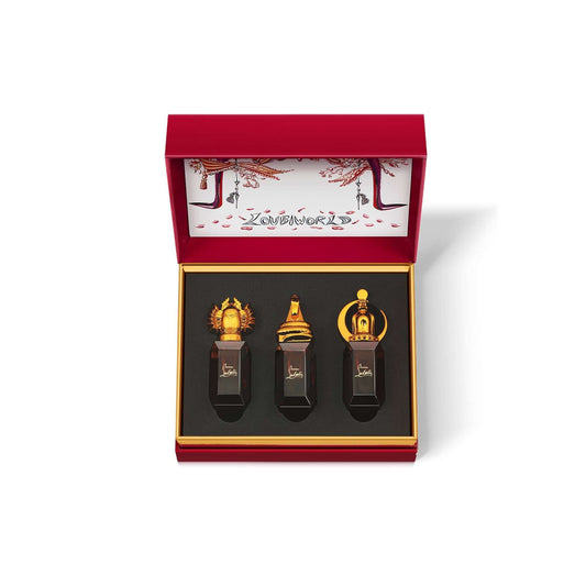 Christian louboutin 3 * 9 ml eau de parfum intense mini set: loubcharme + loubiprince + loubiluna